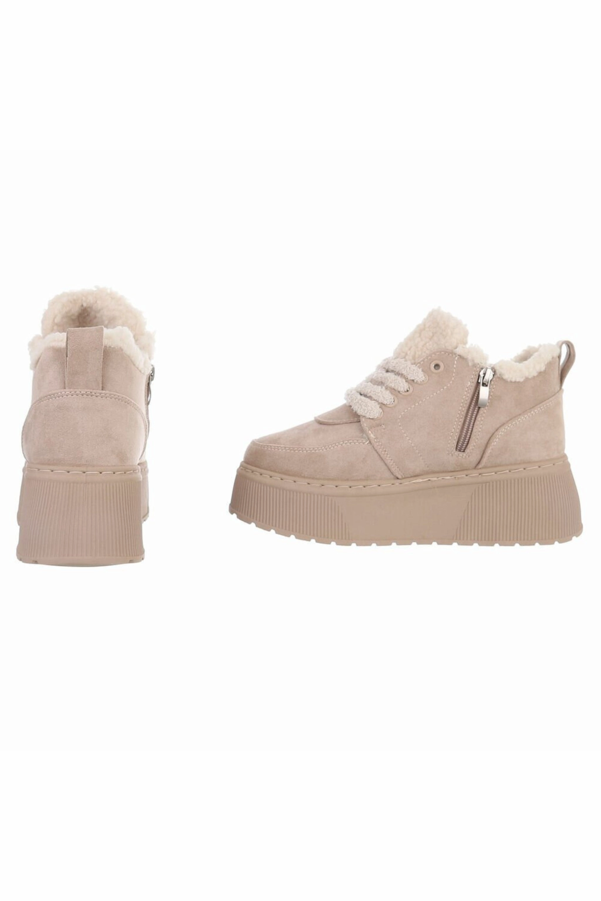 Sportstyle Gel Nyc - Sneaker Low Teddy Plateau Sneaker, beige