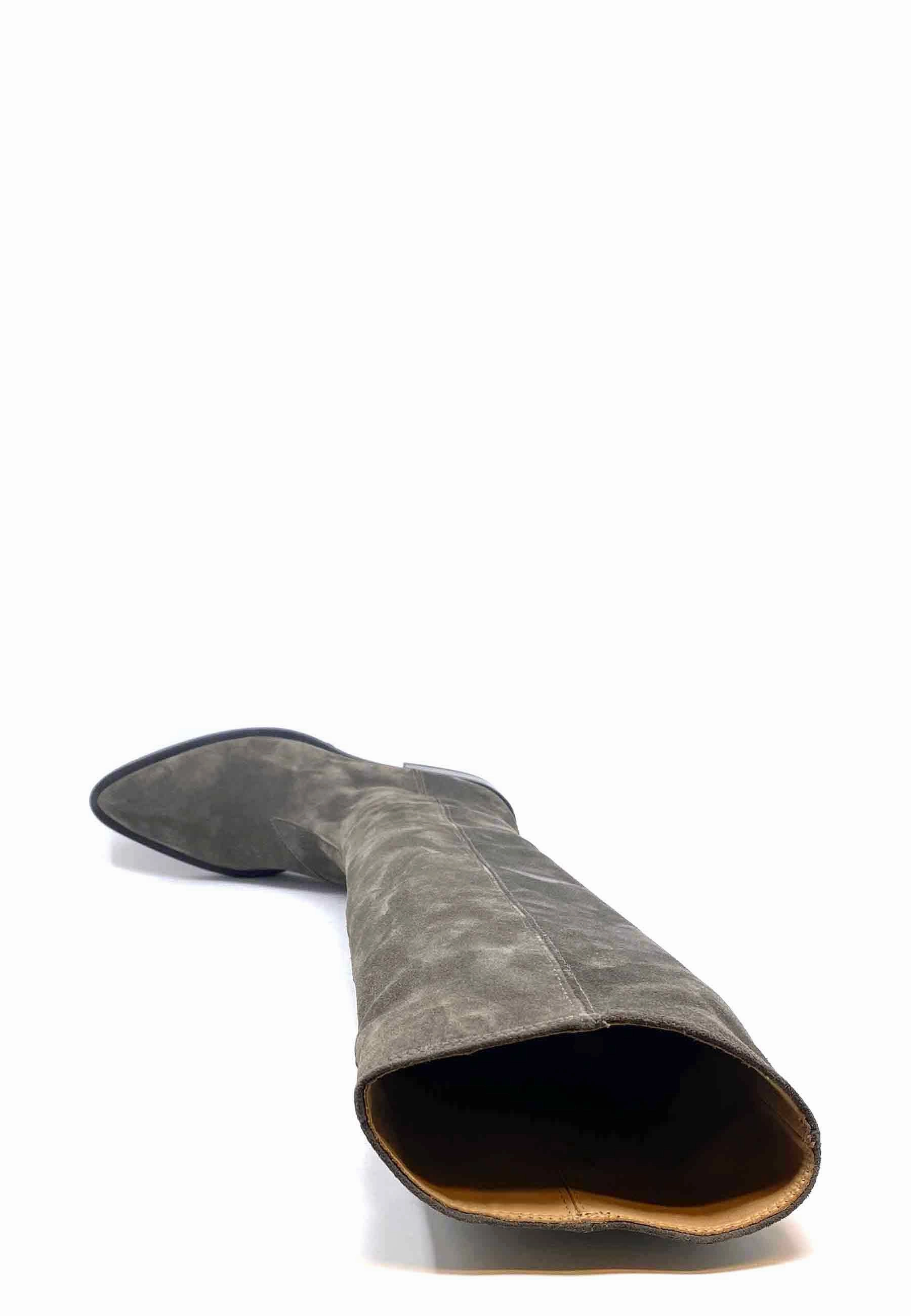 CPH323 Langschaft Boot | Off Black Suede Stiefel Oben Zu Weit