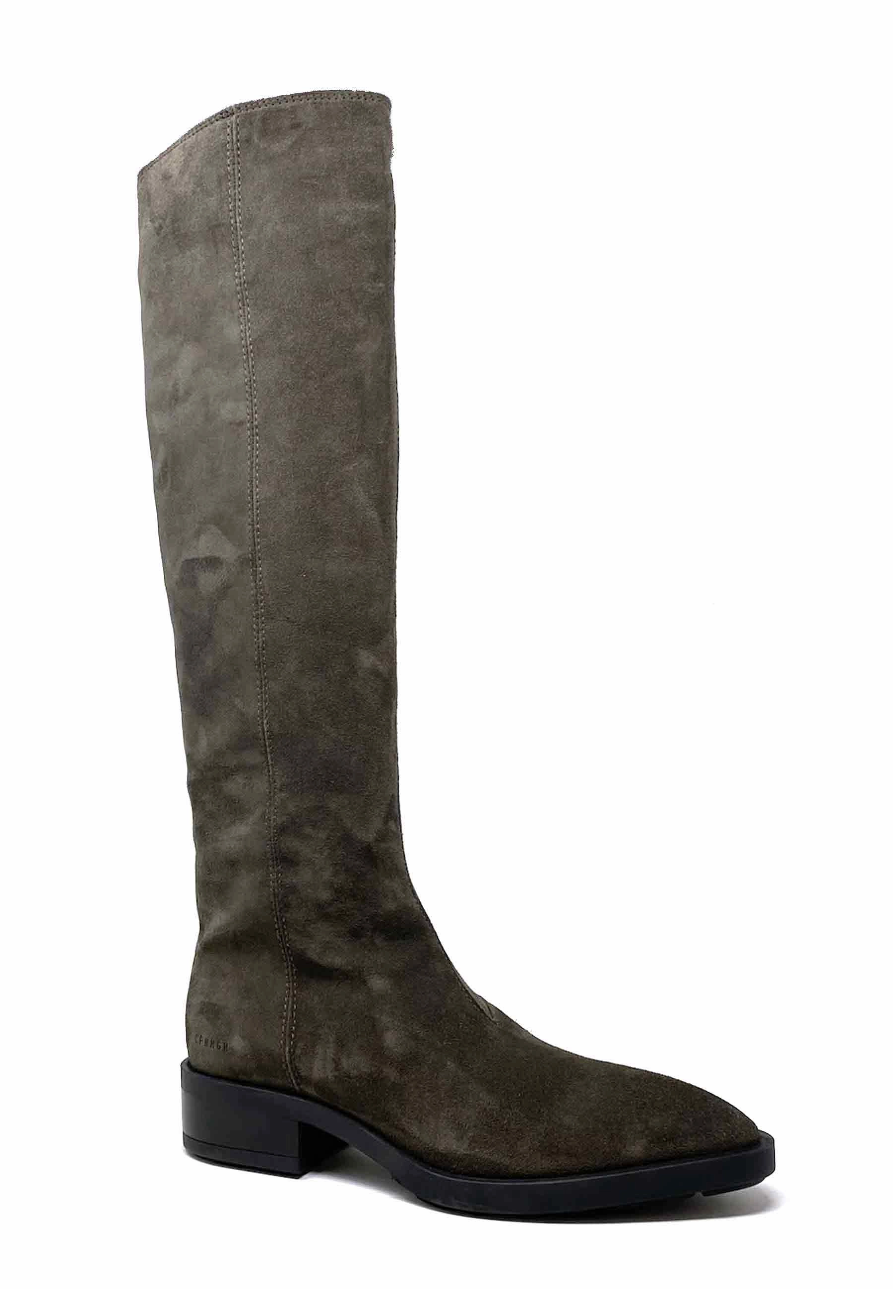 Weite Waden Stiefel CPH323 Langschaft Boot | Off Black Suede