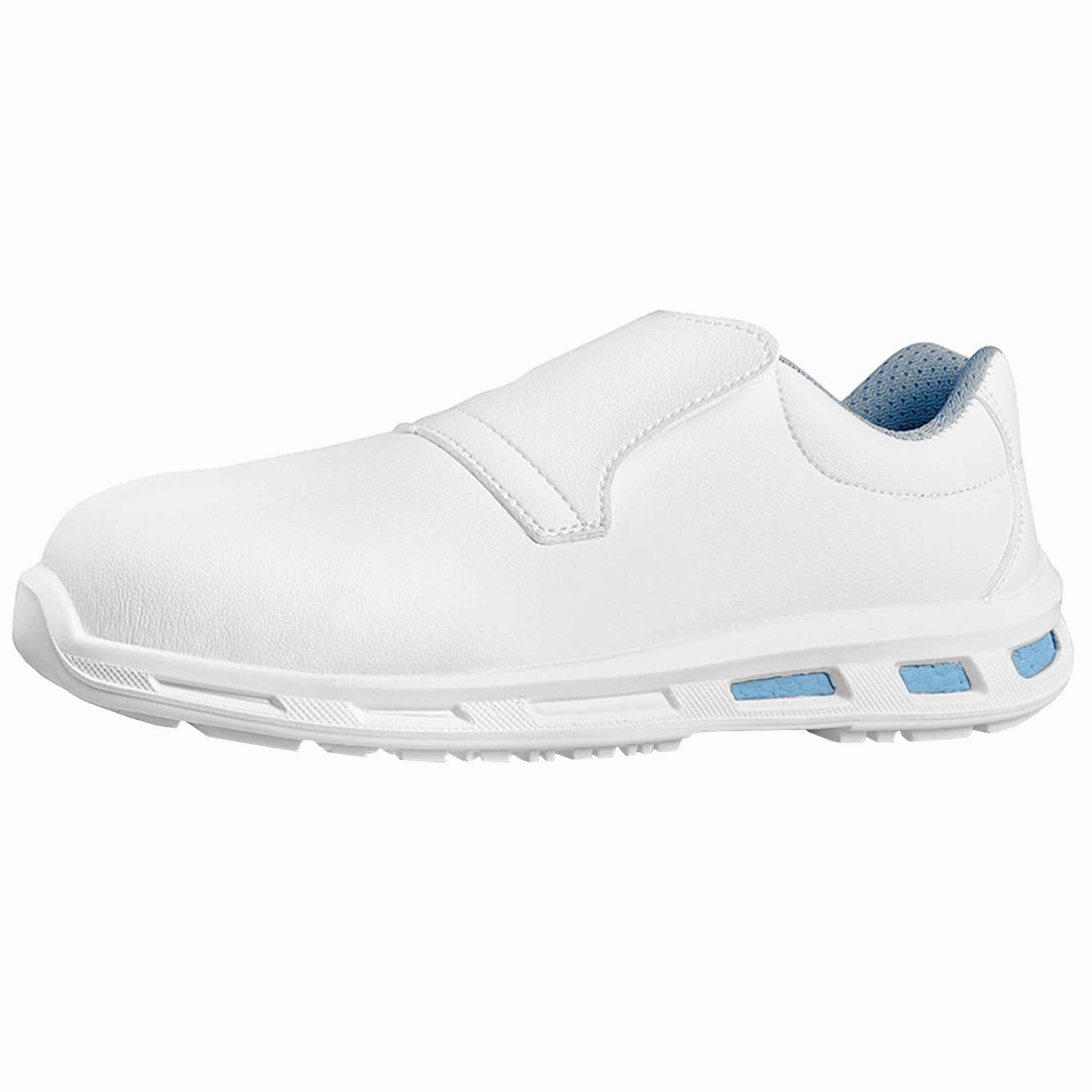 Unfallverhütungsvorschriften Sicherheitsschuhe Sicherheitsschuh S2 | ohne Schnrsenkel | Sicherheitskappe | 100% metallfrei | U-Power Blanco