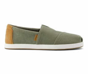 Sneaker Online Websites M's Alpargata FWD Herringbone Canvas/ Tan Suede - Vetiver Grey
