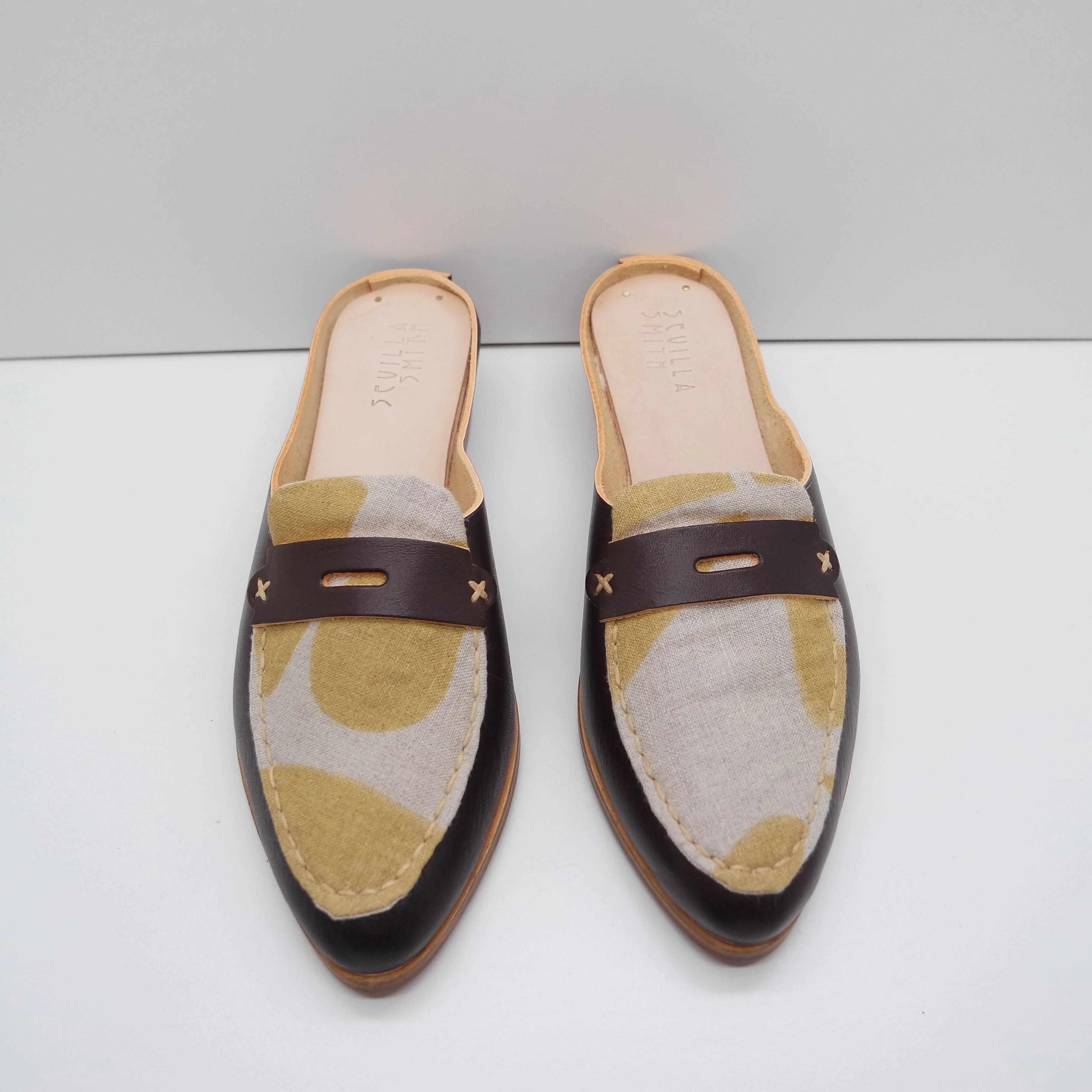 Coleman Loafers READY MADE. SIZE 42. THE MIA. TAMARIND. 2CM HEEL. SLOW GOODS STUDIO LAKE 22