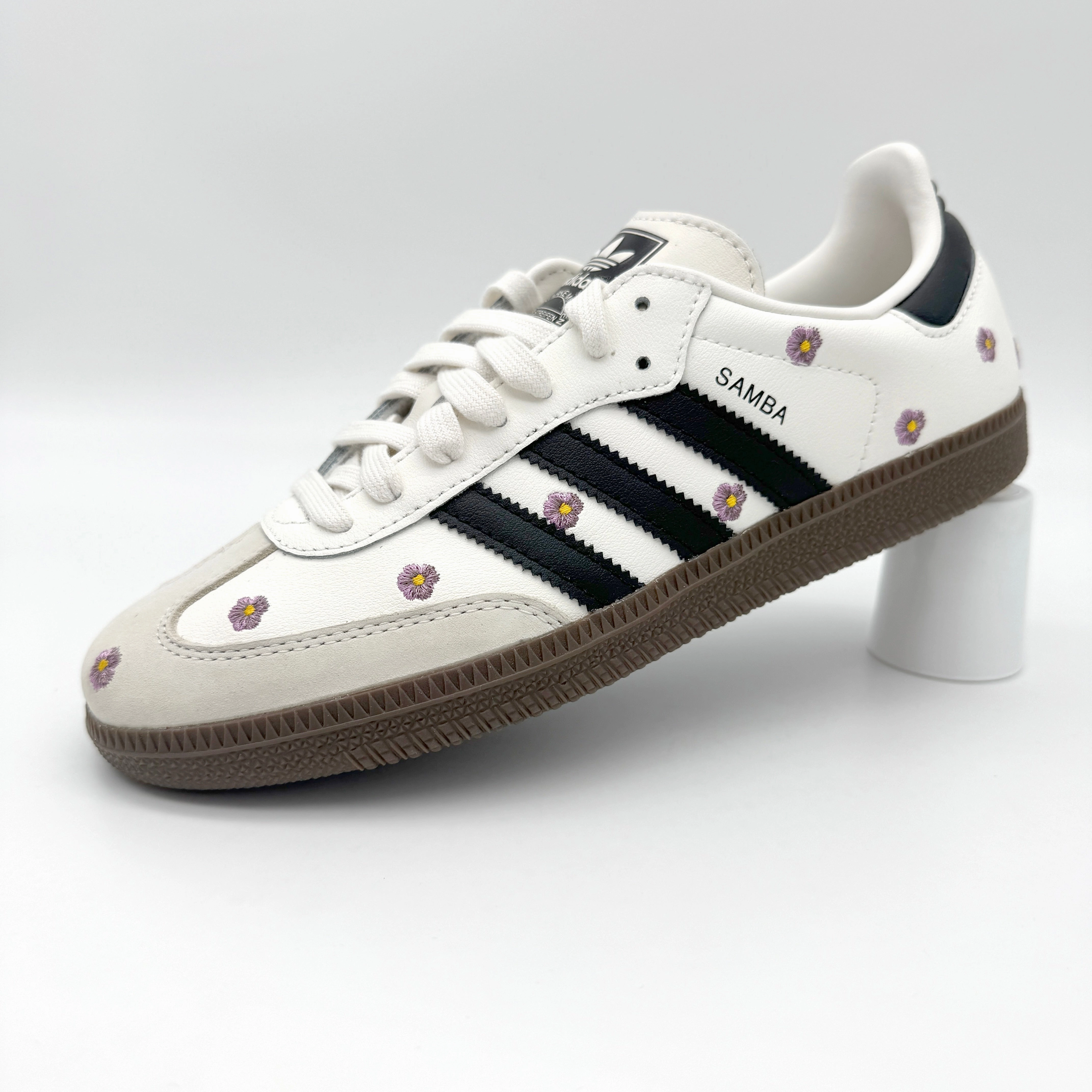 adidas Samba Light Purple Floral Sneaker Mit Strasssteinen