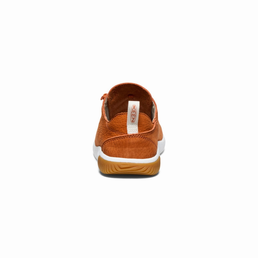Big Kids' KNX Leather Sneaker  |  Gold Flame/Star White Sneaker Releases 2025