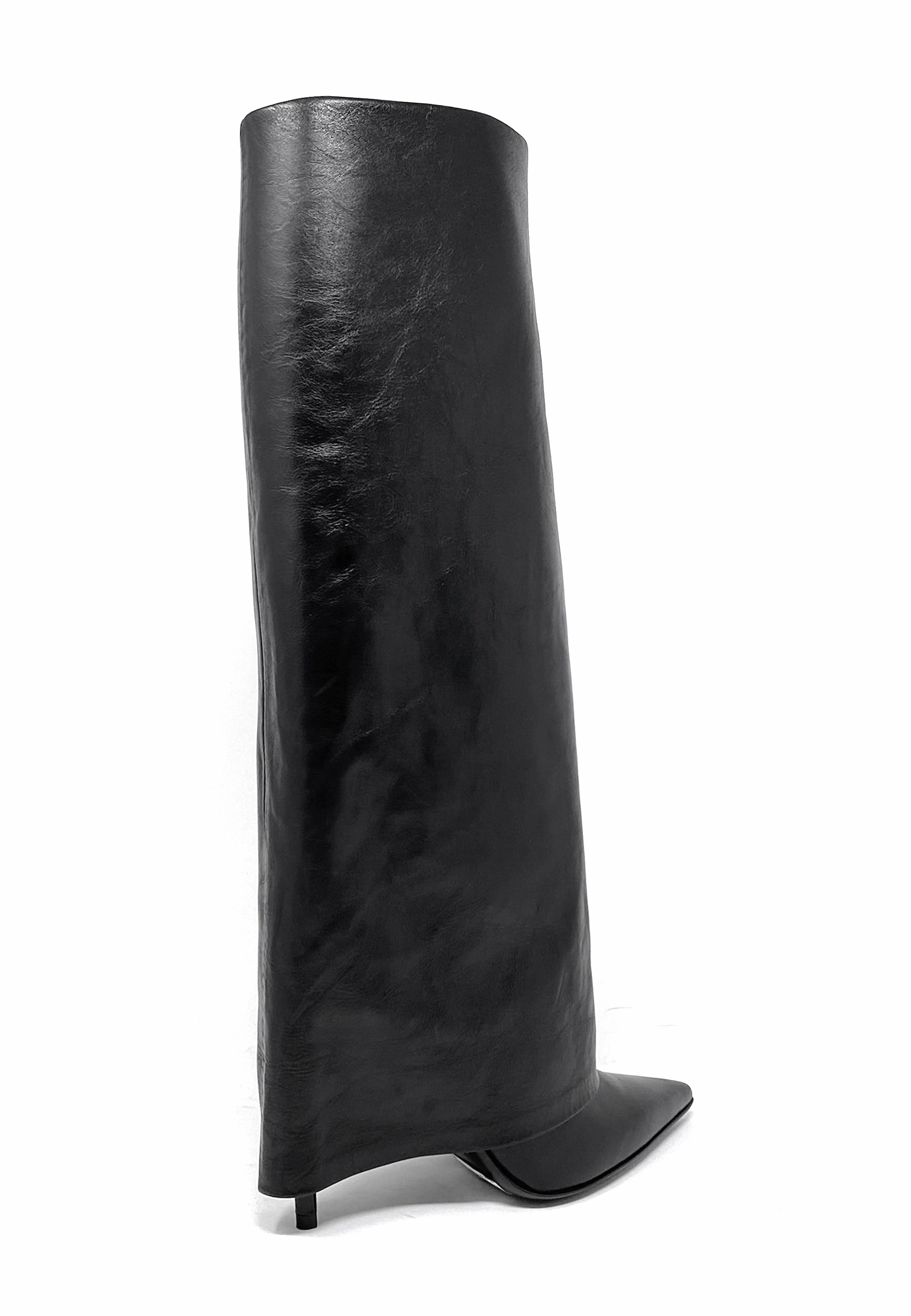 Frazier Highheel Ghost Boot | Black Chealsea Boots High
