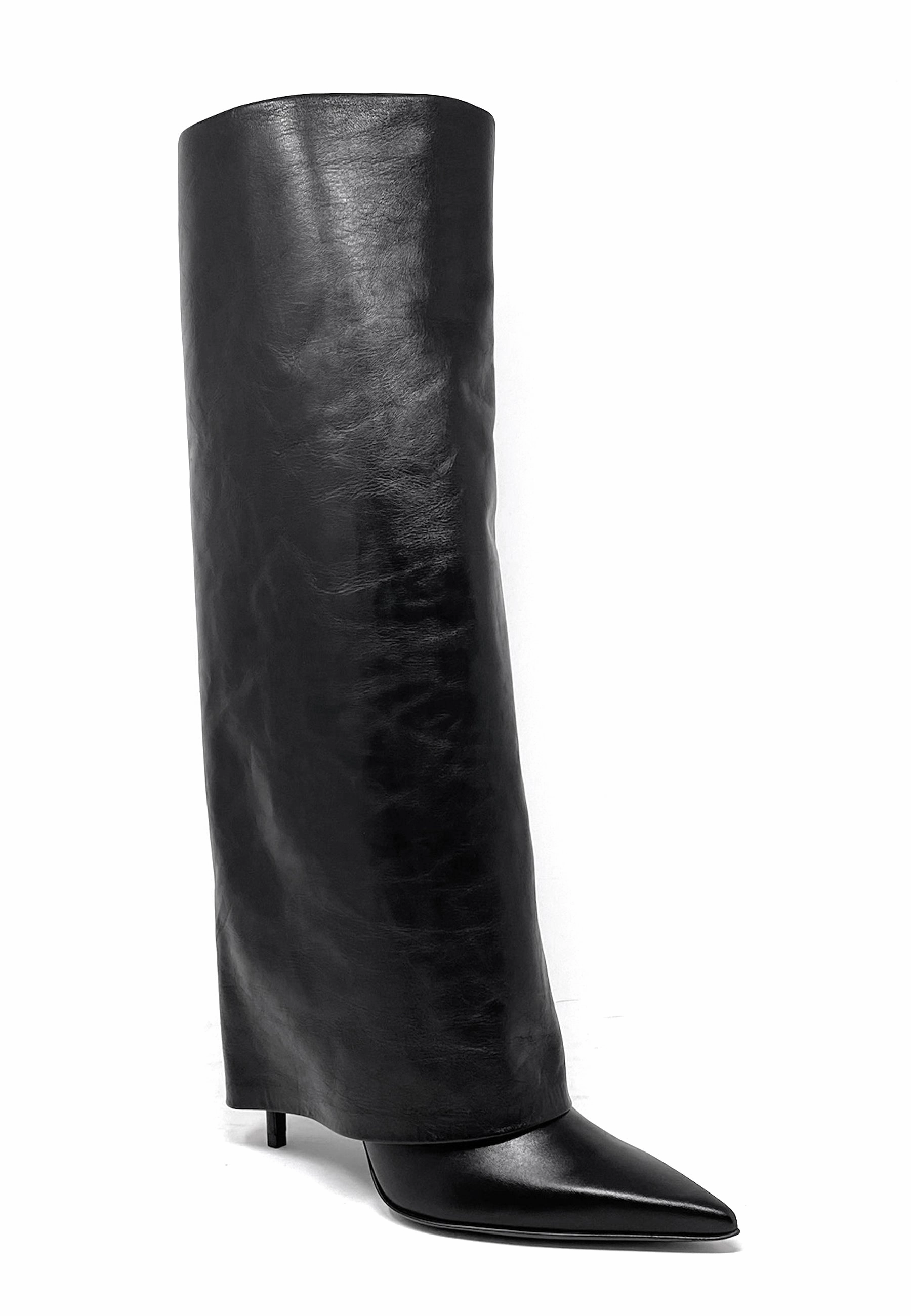 Frazier Highheel Ghost Boot | Black Candice Cooper Chelsea Boots