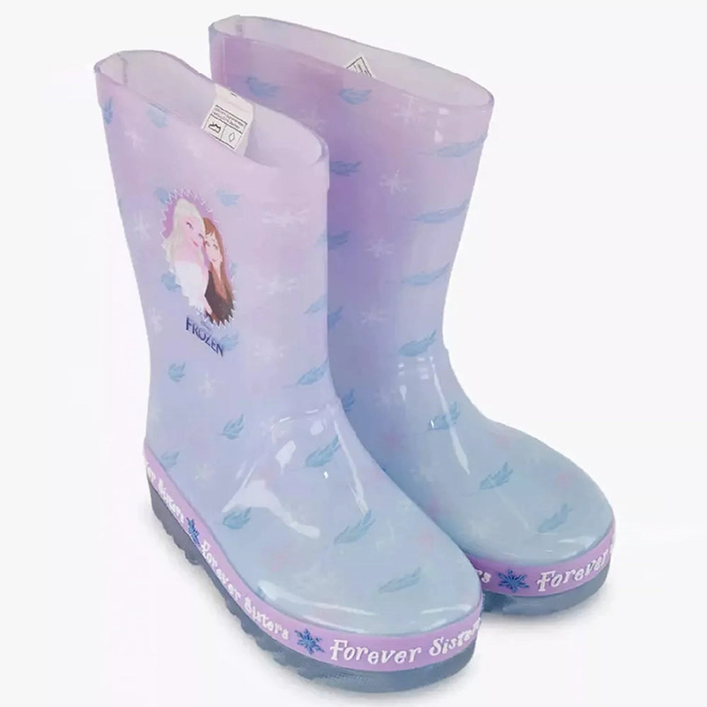 Overknee Stiefel Im Büro Frozen Kinder Gummistiefel Anna & Elsa Lila | Disney Regenstiefel Mdchen
