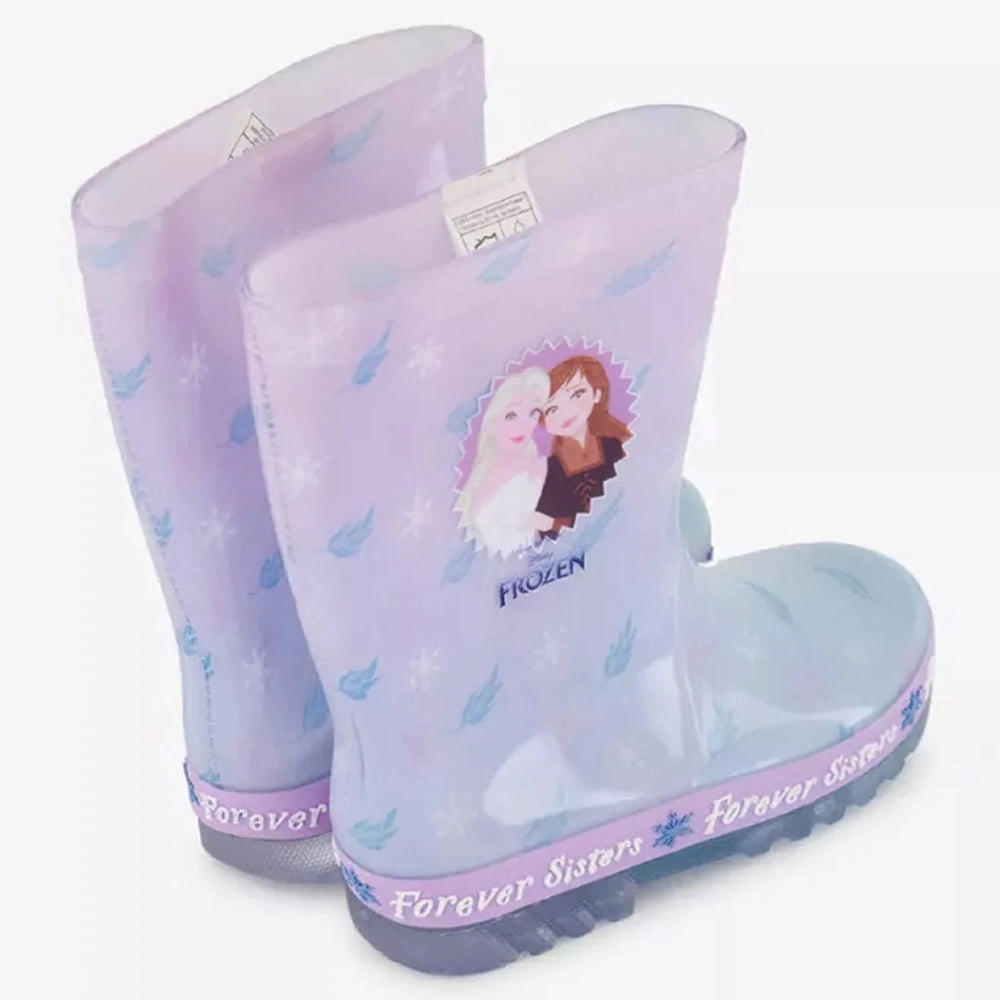 Stiefel Mit Memory Foam Frozen Kinder Gummistiefel Anna & Elsa Lila | Disney Regenstiefel Mdchen