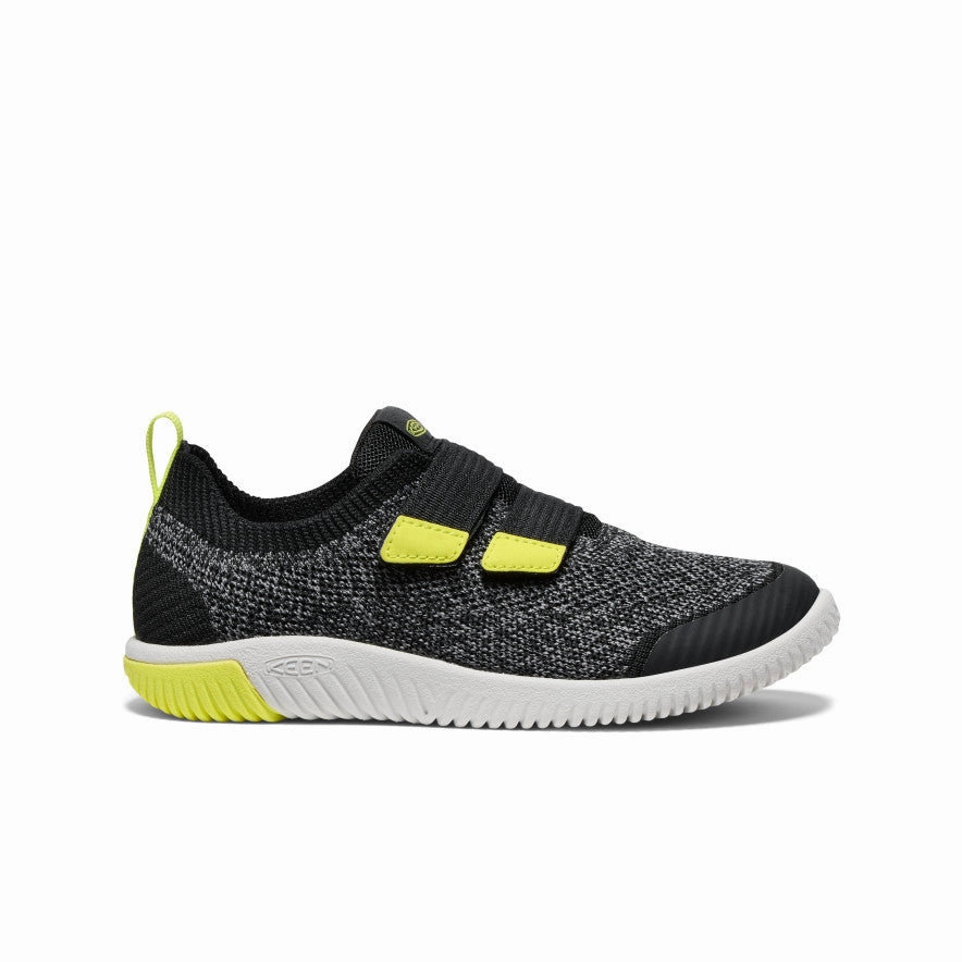 Big Kids' KNX Knit Double Strap  |  Black/Evening Primrose Fila Chunky
