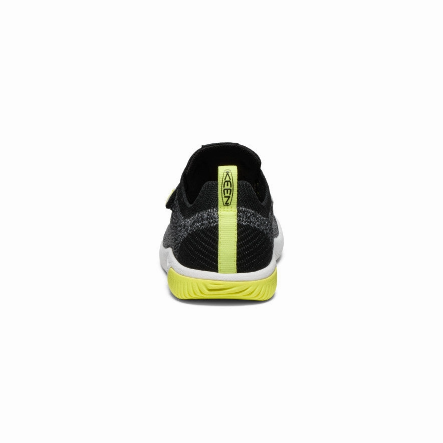 Sneaker Von Skechers Big Kids' KNX Knit Double Strap  |  Black/Evening Primrose