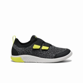 Big Kids' KNX Knit Double Strap  |  Black/Evening Primrose Weite Sneaker