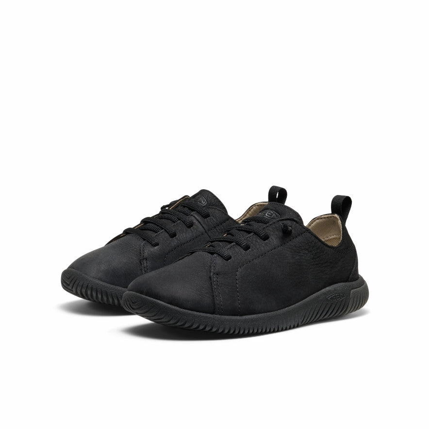 Customs Sneaker Big Kids' KNX Leather Sneaker  |  Triple Black
