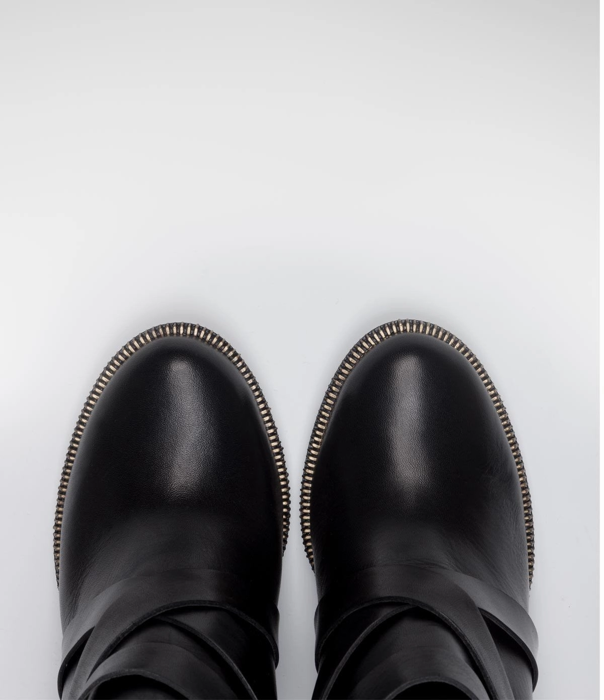 Biker Boot Stiefelette Ella schwarz Graue Plateau Stiefeletten