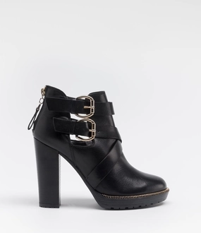 Biker Boot Stiefelette Ella schwarz Stiefeletten Winter 2019