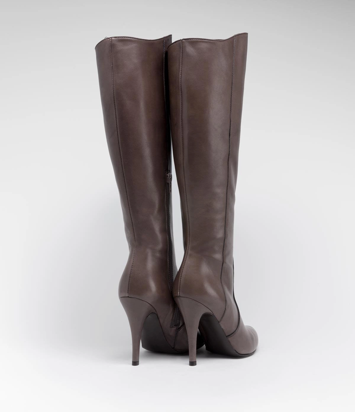 Plus Size Overknee Stiefel Langschaftstiefel Anna taupe