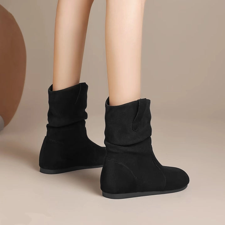 Stiefeletten Regen Braune Schlupfstiefeletten mit Eleganz und Komfort