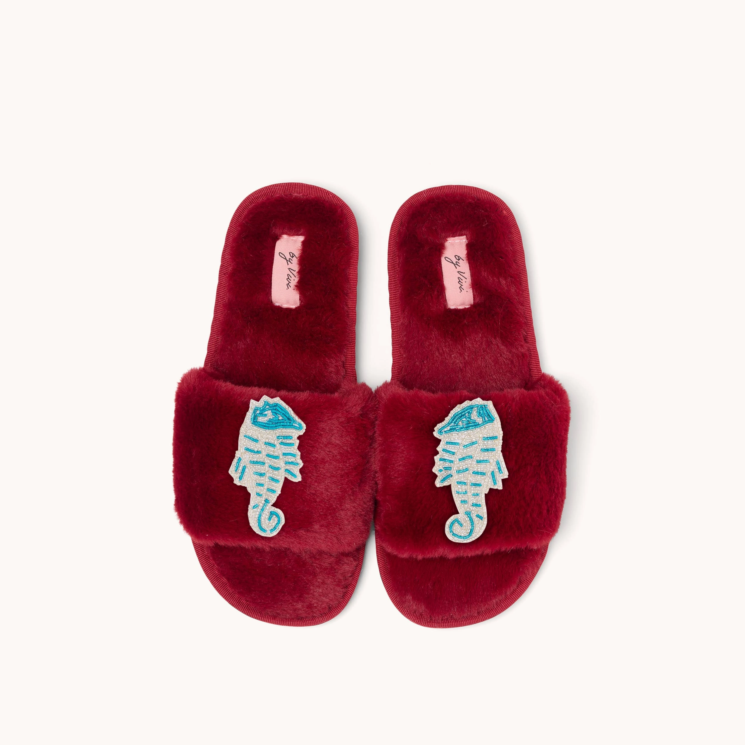 Pantoffeln Mit Fußbett Und Schwerer Sohle Brosche Seepferdchen