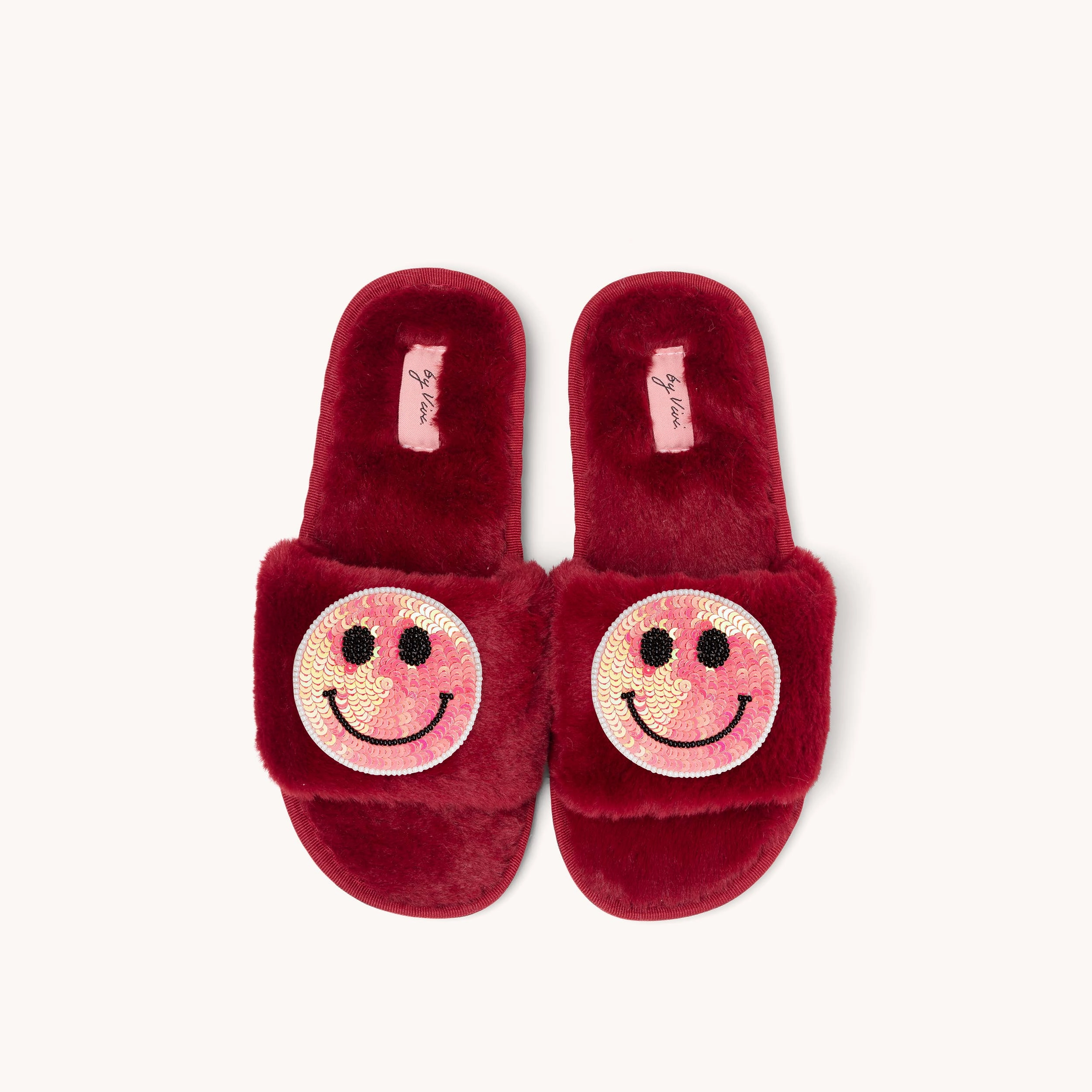 Brosche: Smiley Pink Herren Pantoffeln Größe 48