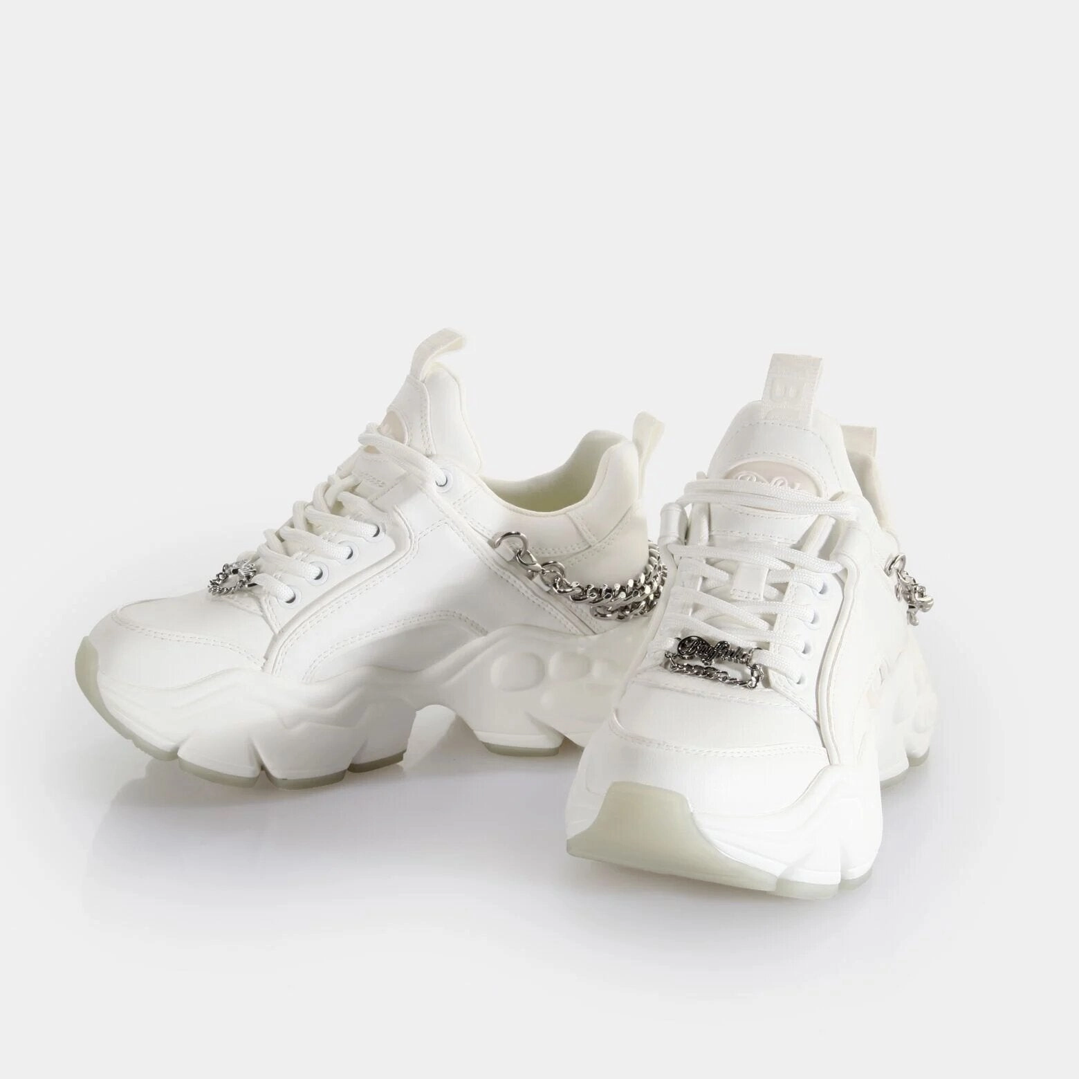 Buffalo Schuhe Sneaker Binary Chain 3.0 VEGAN Sneaker Weiß Leder