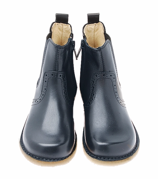 Spence Leather Flared Heel Chelsea Boots Marie Morenz 1428 Jodpur Marine