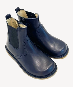 Chealsea Boots Mit Fell Marie Morenz 1428 Jodpur Marine