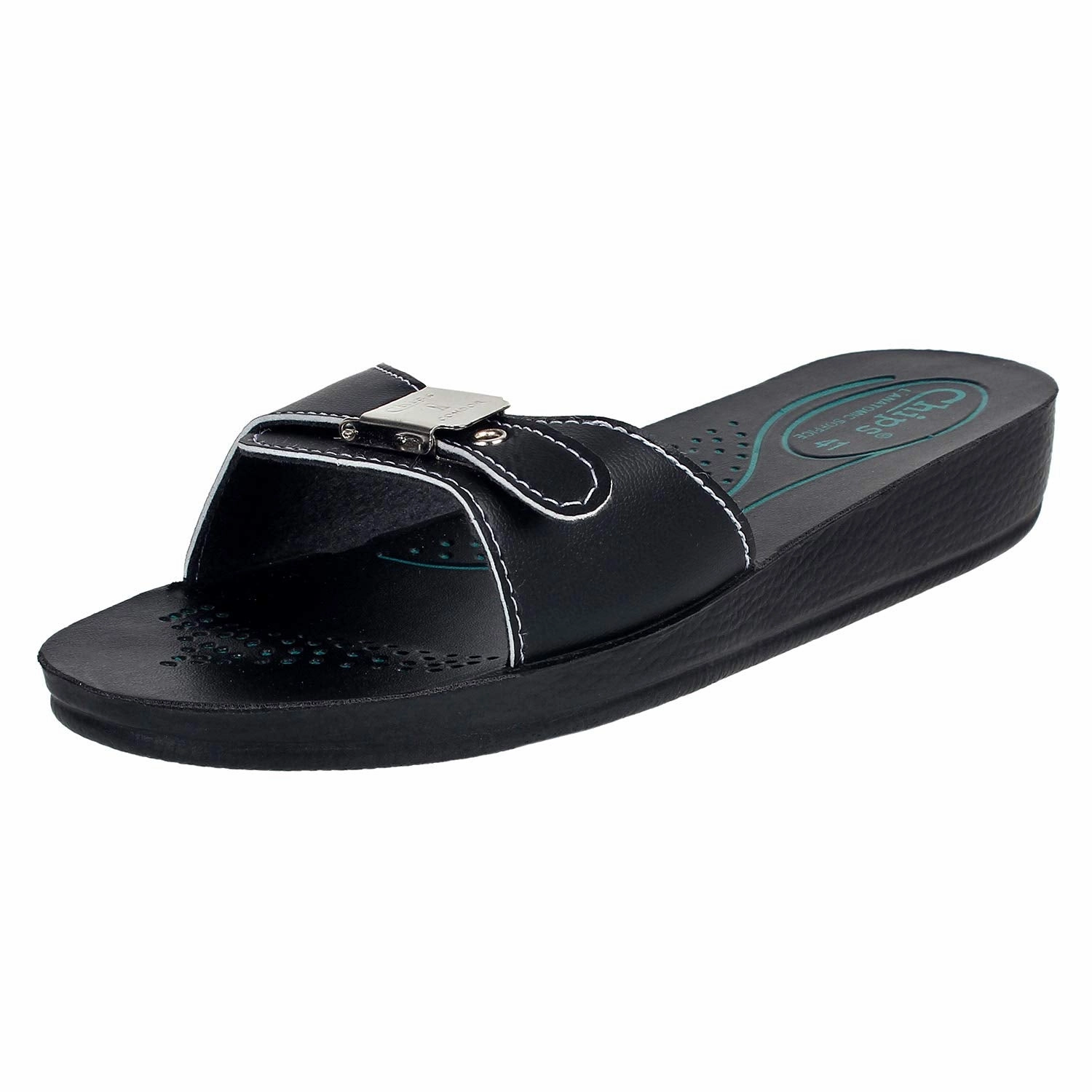 CHIPS Women Slipper #0702 - BLACK Sicherheits Pantoffeln
