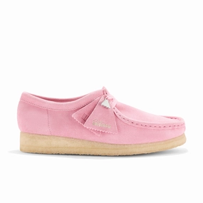 Clarks Originals Wallabee Candy Pink Suede Lederschuhe Ocker Antonia