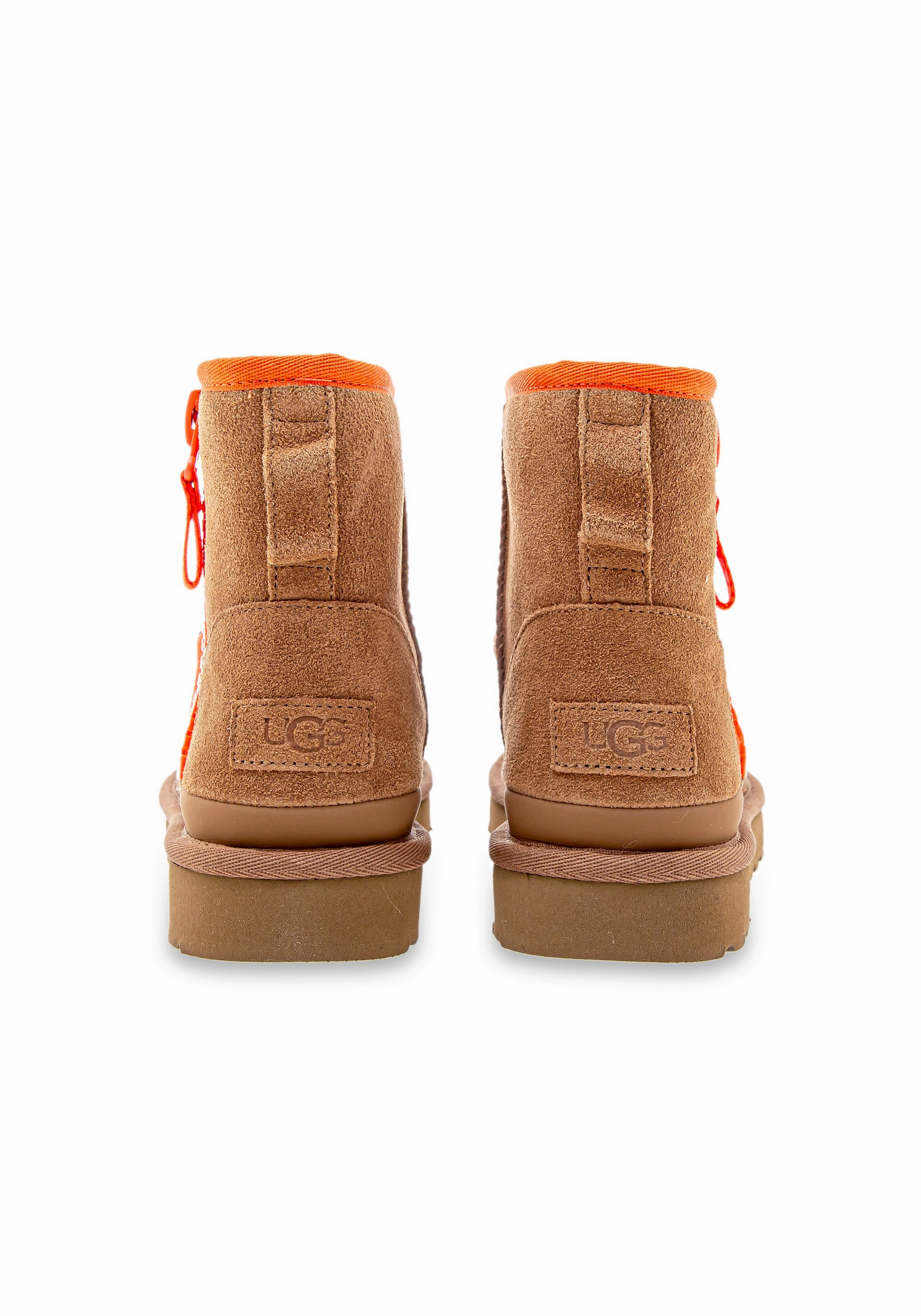 Stiefel Vintage Look Classic Mini Zipper Tape Logo chestnut