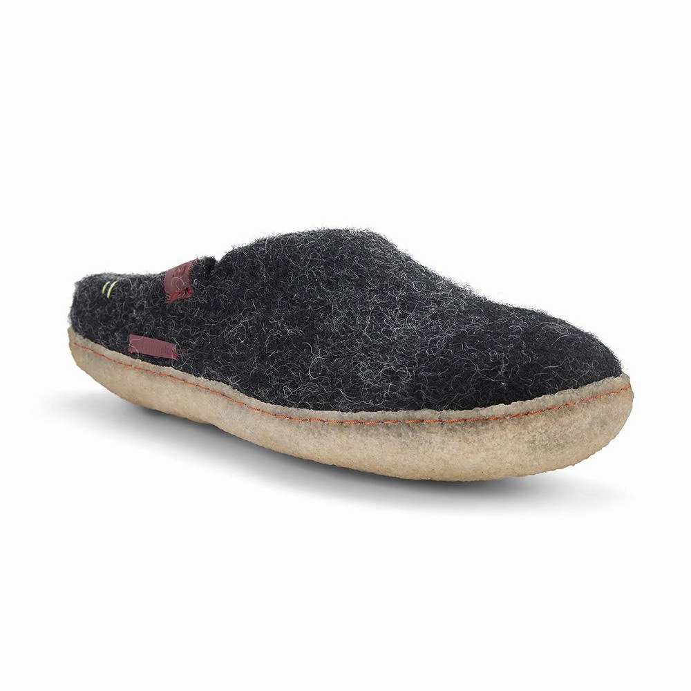 Classic Slipper - Filzpantoffel mit Gummisohle, schwarz Suche Firma Welche Pantoffeln In übergröße Herstellt
