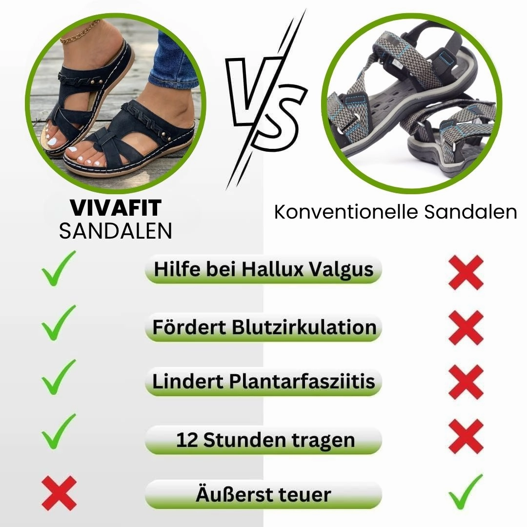VivaFit - ergonomische & rutschfeste Sandalen zur Schmerzlinderung