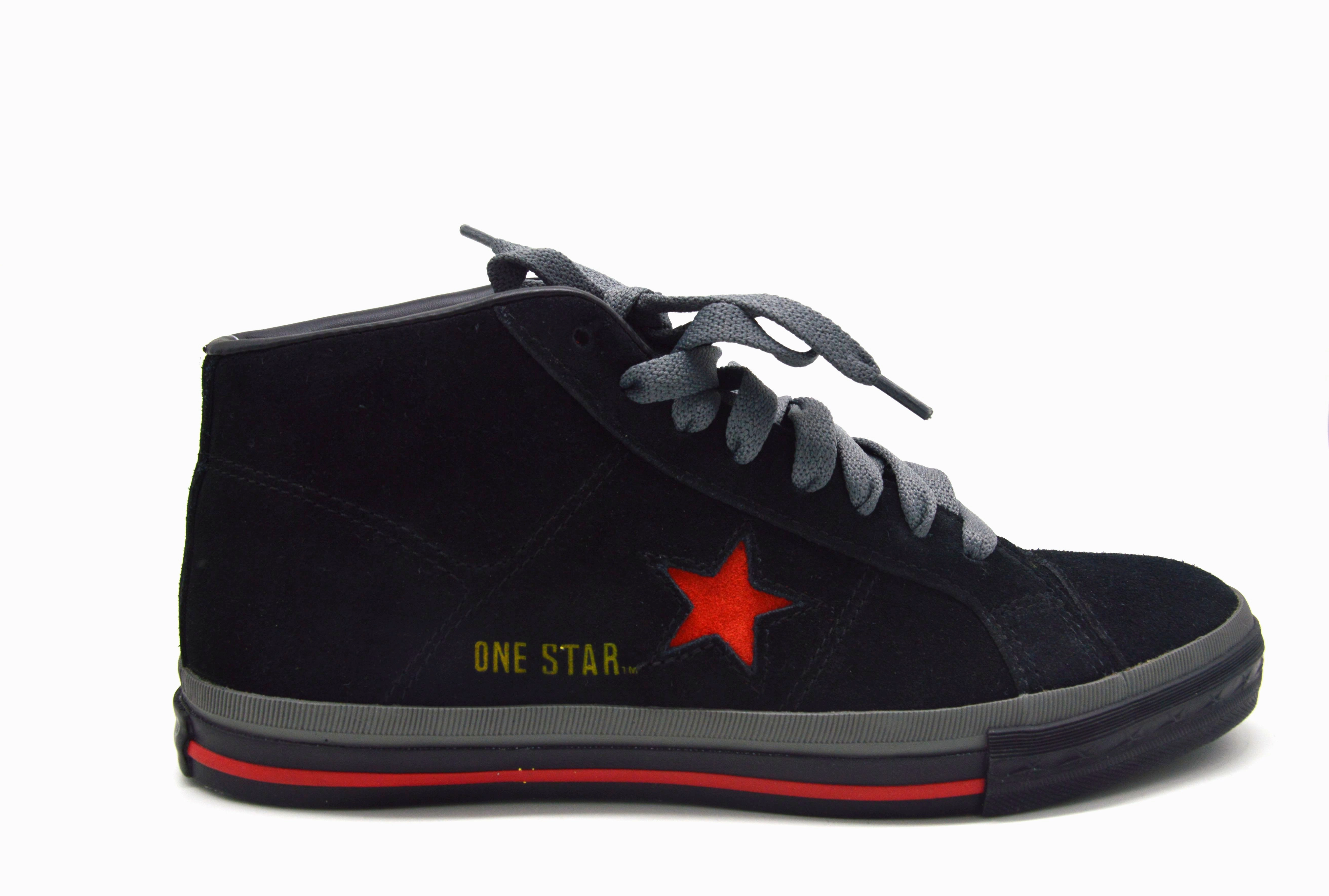 Damen Sneaker Elegant Converse All Star Sneaker Schwarz Rot 1S860