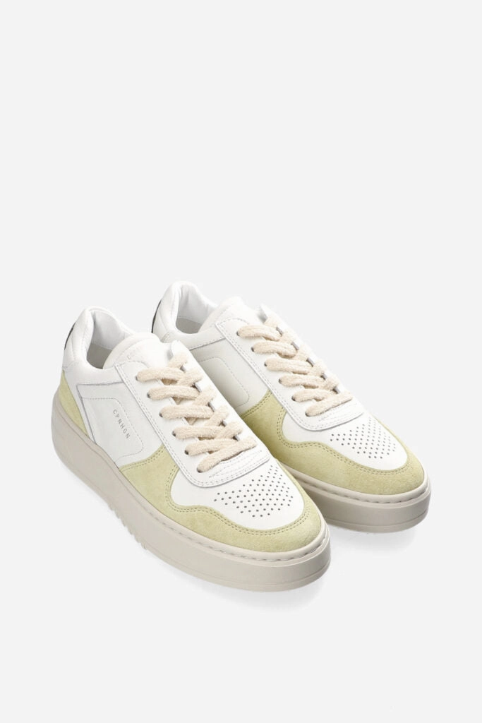 CPH75 LEATHER MIX WHITE YELLOW SNEAKER Sneaker Blumenmuster