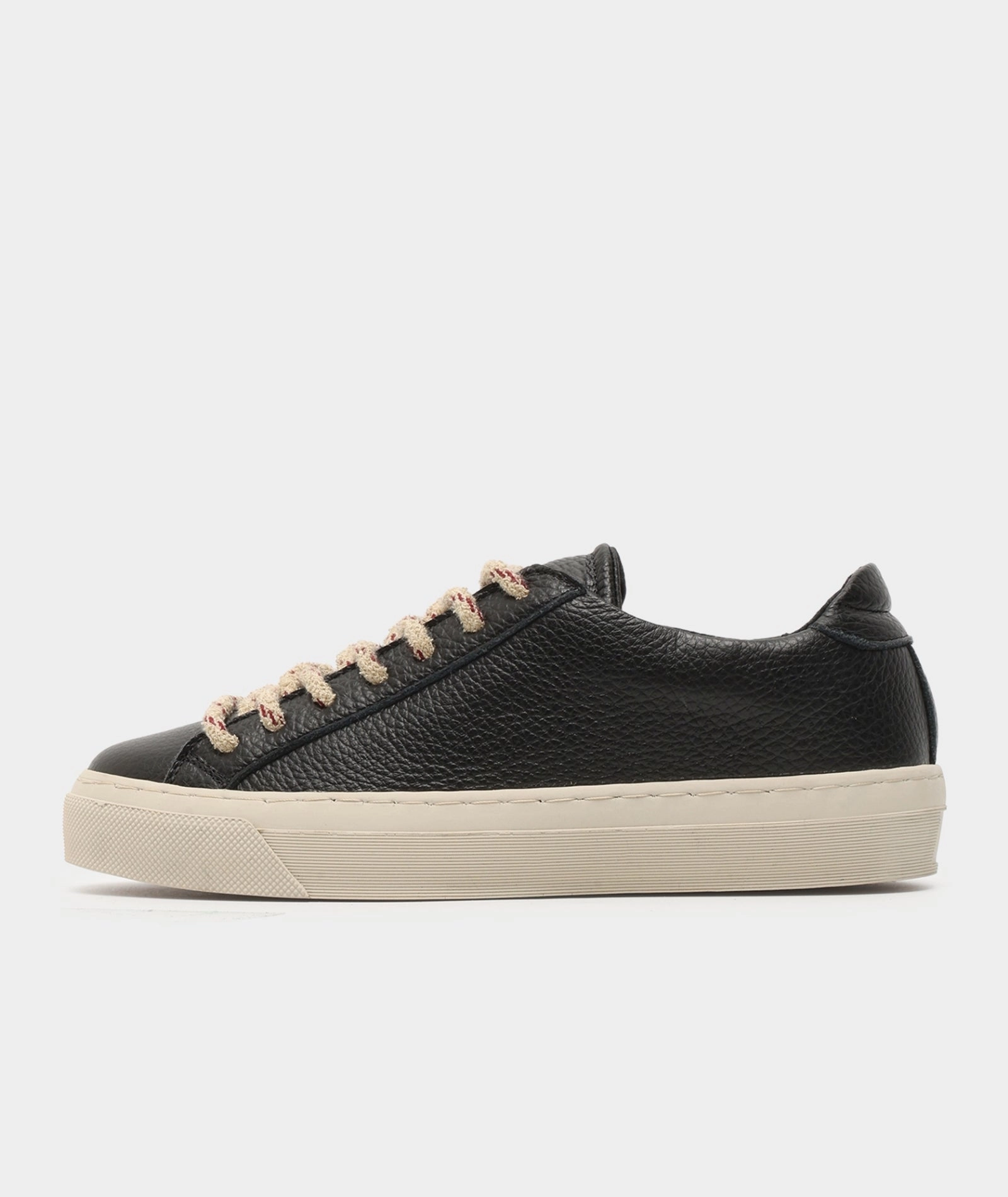 Kit - Black Tumbled Leather Hogan Plateau Sneaker