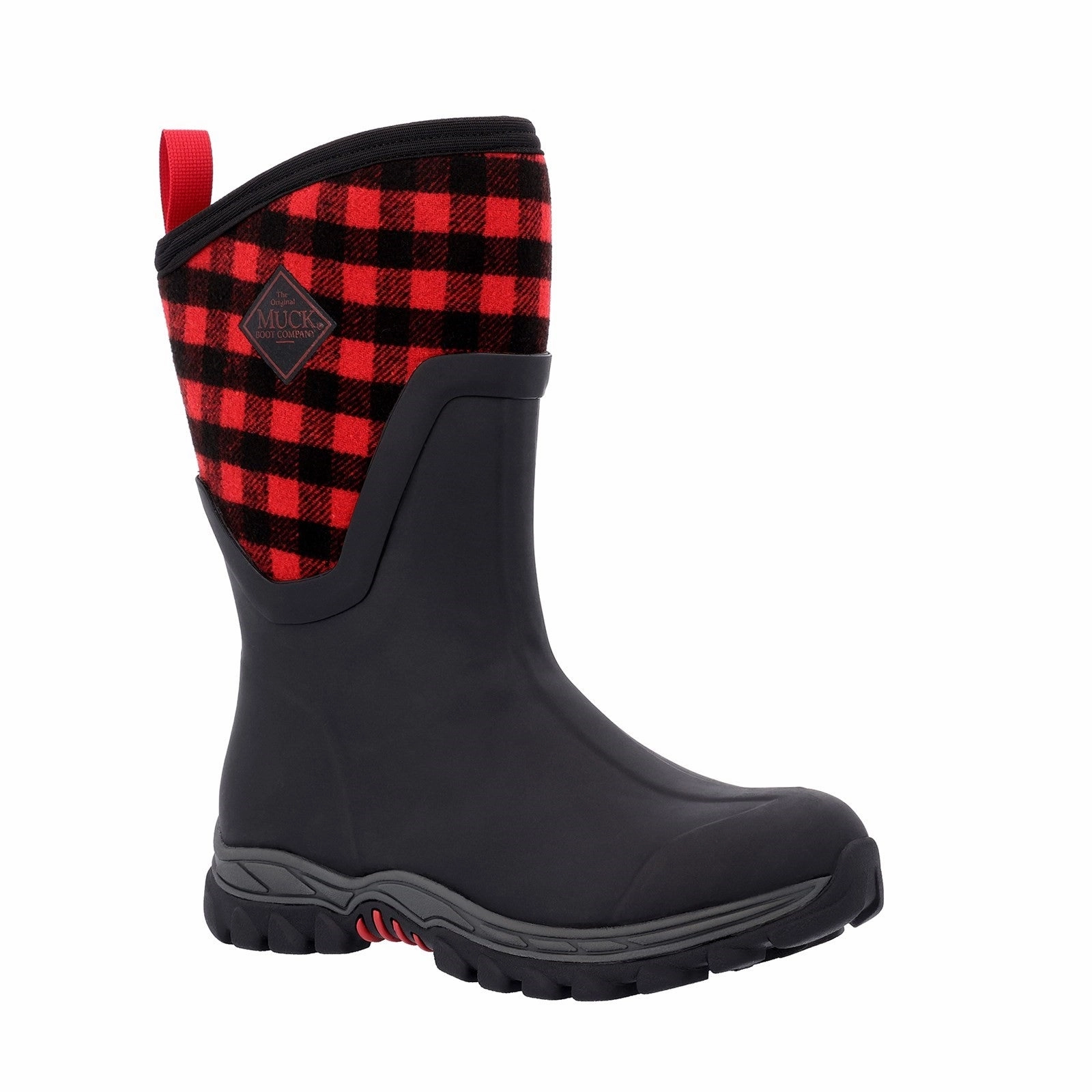 Hohe Stiefel Weiter Schaft Damen Arctic Sport II Kurzstiefel | Black/Buffalo Plaid