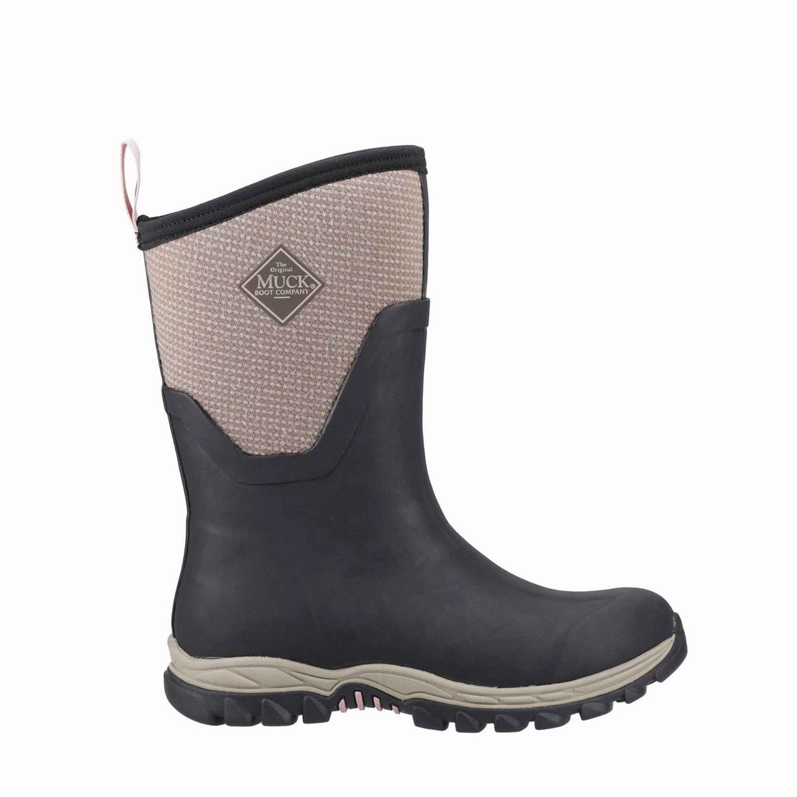 Damen Arctic Sport II Kurzstiefel | Black/Tweed Comfort Stiefel Schaftweite
