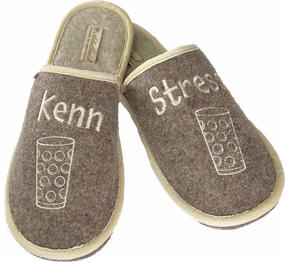 Adelheid Gut Verzogen Pantoffeln DAMEN FILZPANTOFFEL "Kenn Stress"