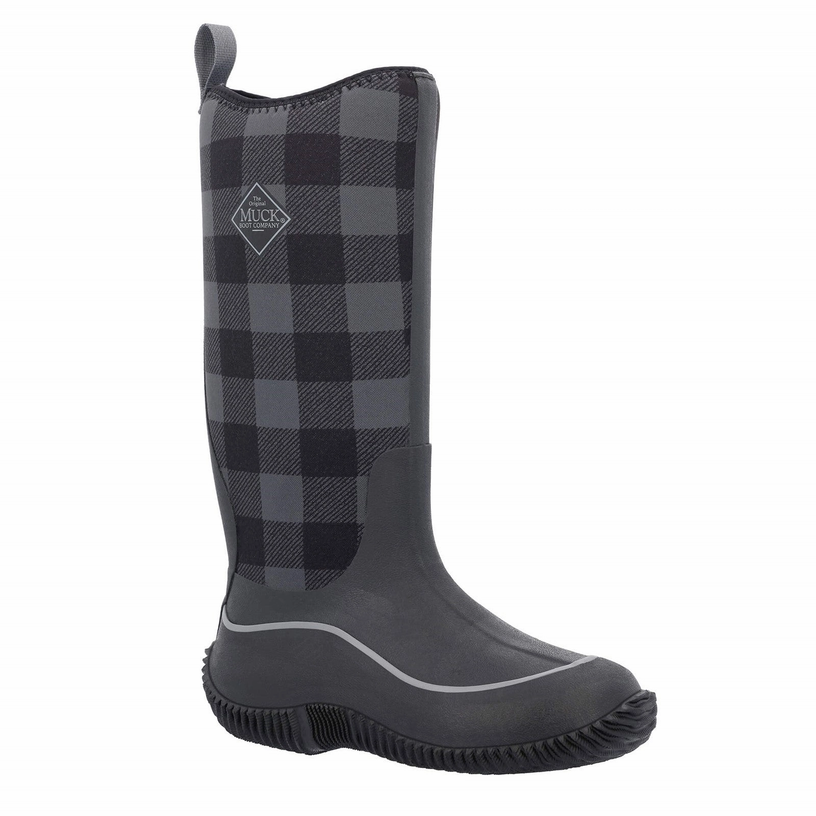 Stiefel Outfit Winter Damen Hale Stiefel | Black/Grey Plaid