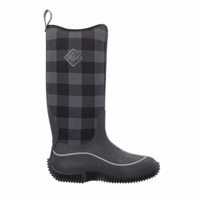 Damen Hale Stiefel | Black/Grey Plaid Stiefel Schaftweite Vergrößern