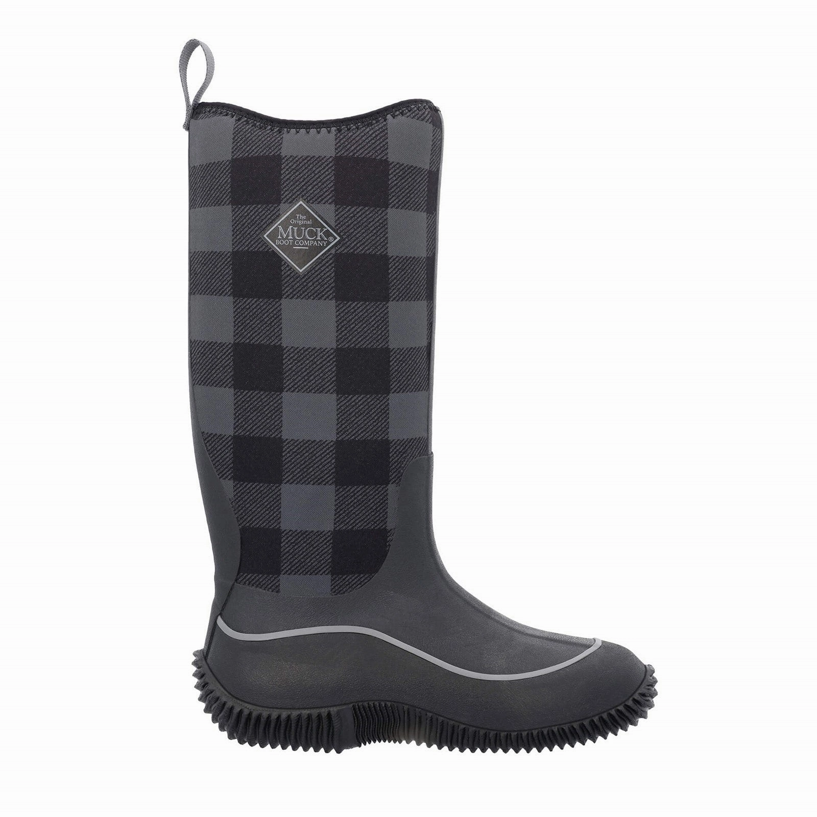 Wetlook Stiefel Damen Hale Stiefel | Black/Grey Plaid