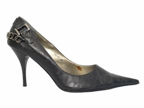 Damen High Heel Plateau Pumps Abendschuhe Stilettos Black # 257-41 Silver High Heels