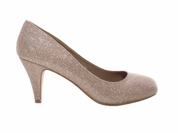 Catwalk Schuhe High Heels Damen High Heel Plateau Pumps Abendschuhe Stilettos Gold # 9373