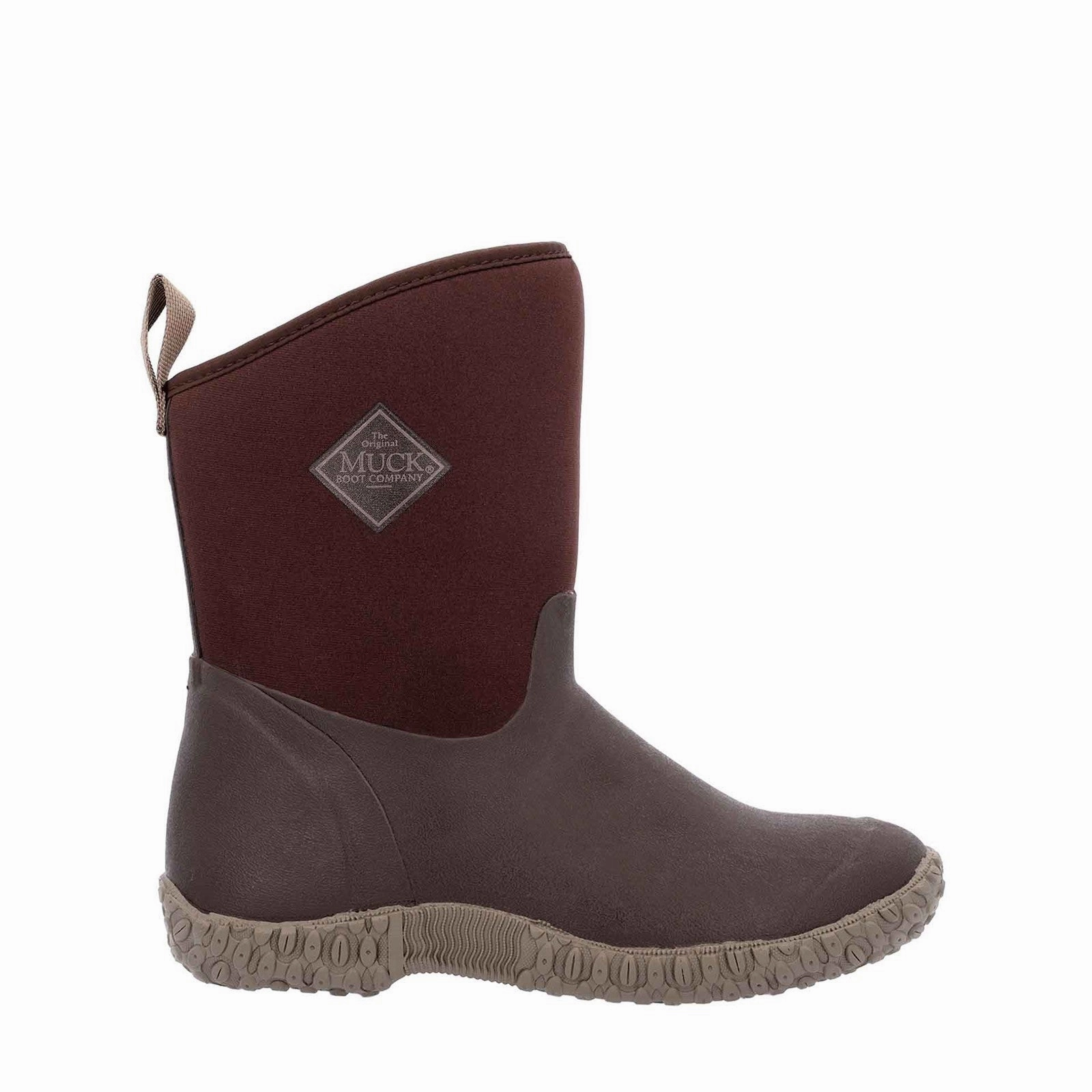 Damen RHS Muckster II Kurzstiefel | Brown/Cream Faux Fur Stiefel Spitze