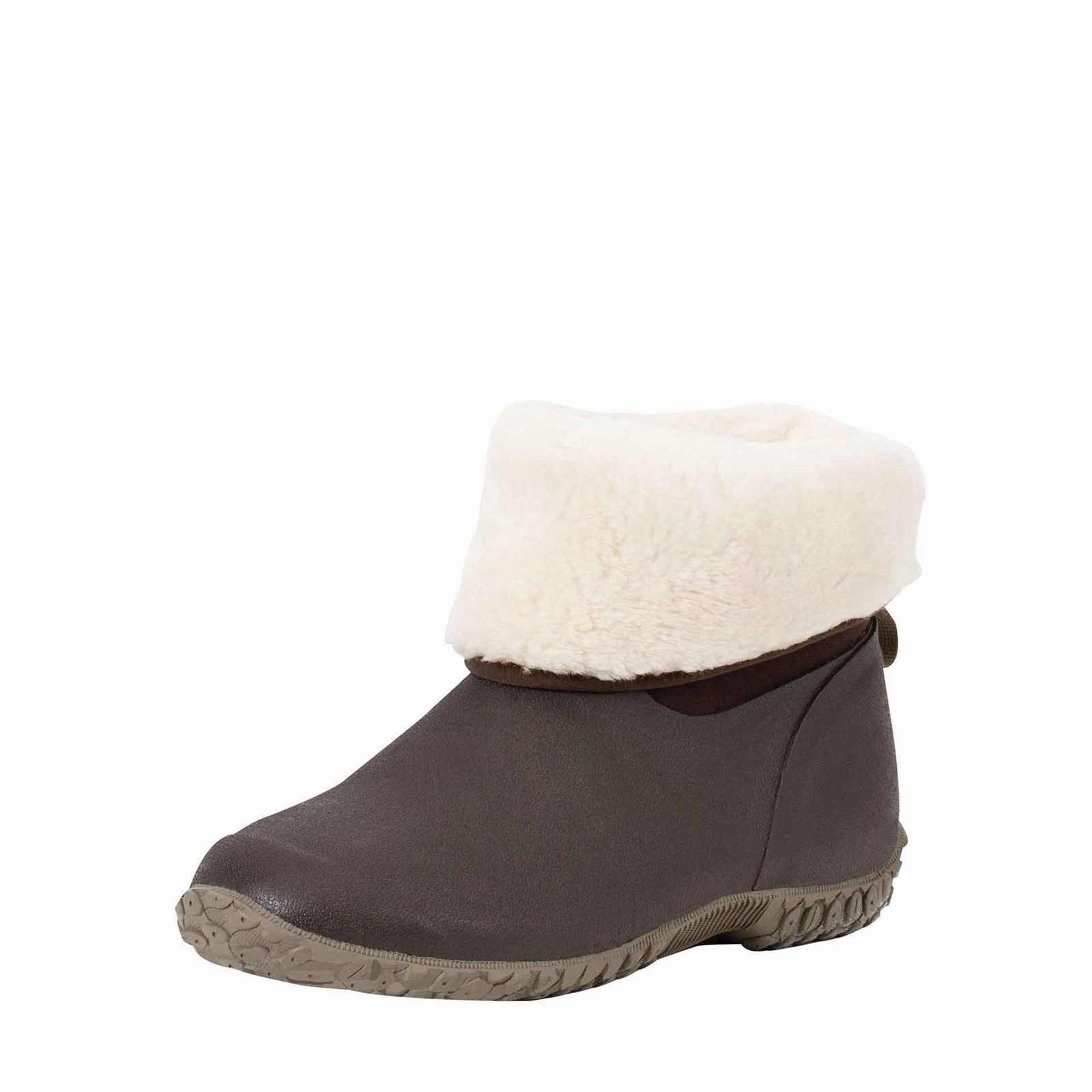 Parosh Stiefel Damen RHS Muckster II Kurzstiefel | Brown/Cream Faux Fur