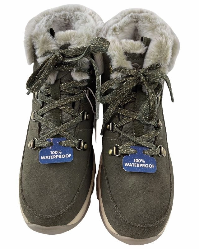 Damen Skechers Waterproof: Trego - Snow Worries 167882/OLV Stiefel Neu Besohlen Lassen