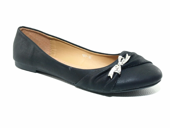 Damen Slipper Halbschuhe Ballerina Loafer Mokassins Slip On Flats Freizeit Black # 901-36 Lederschuhe Velourleder