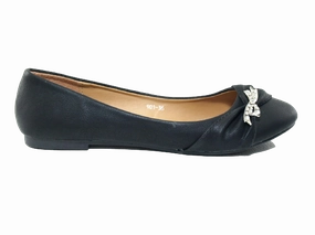 Lederschuhe Made In Europe 1770 Damen Slipper Halbschuhe Ballerina Loafer Mokassins Slip On Flats Freizeit Black # 901-36