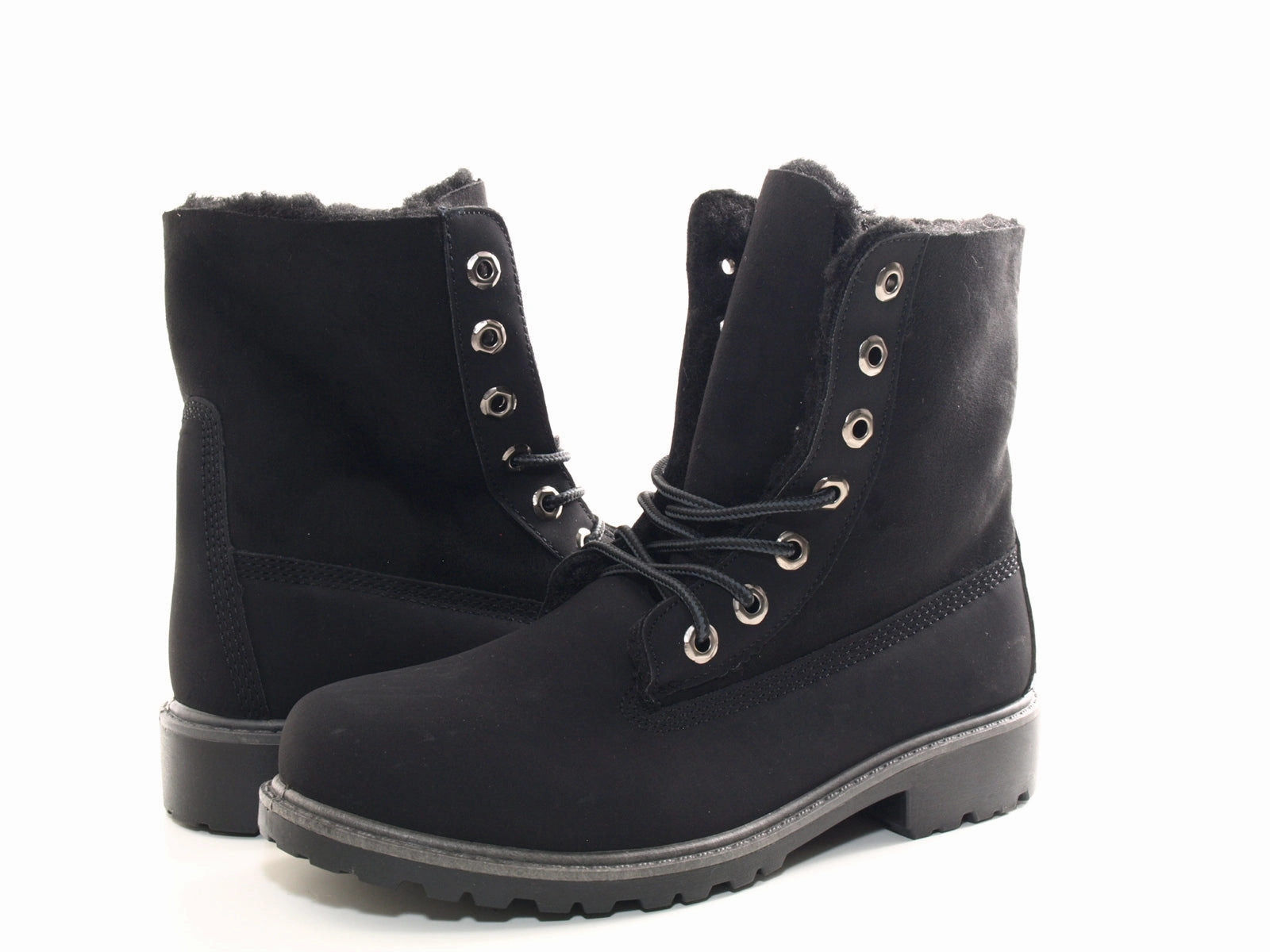 Stiefel & Stiefeletten Kaufen Damen Stiefeletten Schnrr Boots Outdoor Winterboots warm gefttert Black # 2