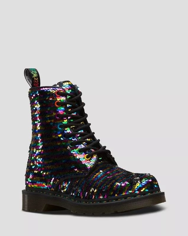 Dr.Martens 8-Loch Unisex Stiefel 1460 PASCAL SEQUIN Rainbow Pride Limited Edition 24594980 Stiefel Jil Sander