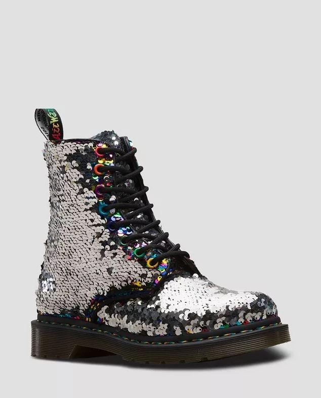 Dr.Martens 8-Loch Unisex Stiefel 1460 PASCAL SEQUIN Rainbow Pride Limited Edition 24594980 Stiefel Glitzer
