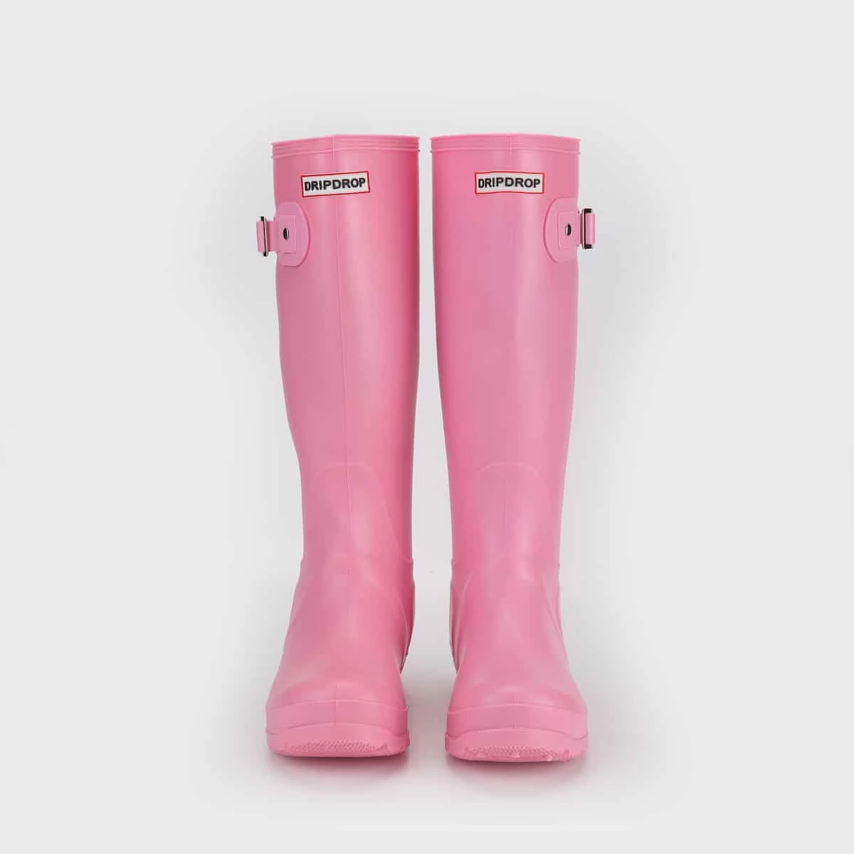 DripDrop Gummistiefel Damen - Pink Tall Stiefel Schaft Enger Machen